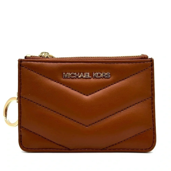 Michael Kors Jet Set Travel Small Top Zip Coin Pouch with ID Holder Luggage - Picture 1 of 8